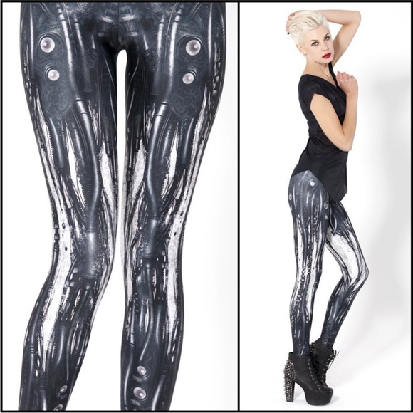 BlackMilk‎ x Shichigoro Mechanical Leggings Size L - Picture 7 of 8